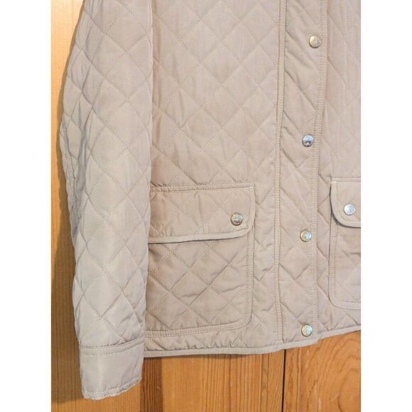 Telluride Snap Front Tan Diamond Quilted Jacket Women's Size Medium - Picture 6 of 14